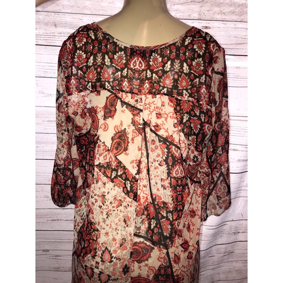 Boho Goblincore Forestcore Paisley Lagenlook Dress - Picture 4 of 8